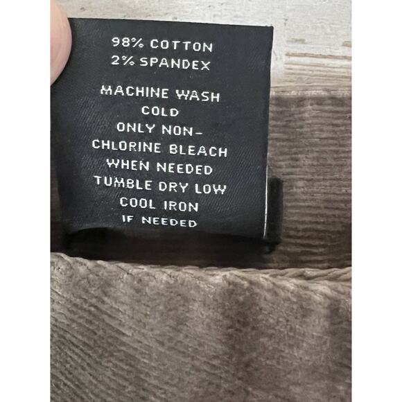 Ann Taylor LOFT Brown Stretch Straight Corduroy Trouser Dress Pants 8P Petite - Picture 6 of 10